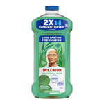 Studio product shot of a single Mr. Clean Meadows & Rain 2X concentrated 41 fl oz bottle on white background