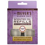 Mrs. Meyer’s Clean Day Compassion Flower scented oil refill twin-pack in purple packaging with visible refill bottles