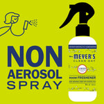 Bold graphic showing a spray bottle illustration and large 'NON AEROSOL SPRAY' text with product art.