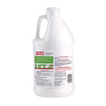 Rear view of a white gallon jug showing the Nature’s Miracle label, directions icons and barcode