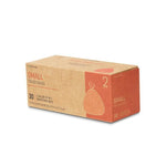 Single Ninestars small trash bags kraft-style box with orange panel and bag icon photographed on a white background