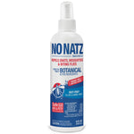 White No Natz botanical insect repellent spray bottle with blue and red label on white background