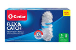 O-Cedar Flex & Catch product box showing heavy duty refill mop head and branding