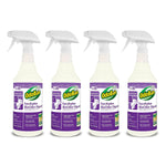 Four OdoBan Eucalyptus BioOdor Digester spray bottles arranged side-by-side on a white background.