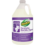 OdoBan Eucalyptus BioOdor Digester one-gallon jug featuring green logo and purple product label
