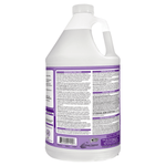 back label of odoban lavender disinfectant cleaner concentrate gallon jug showing usage directions and barcode