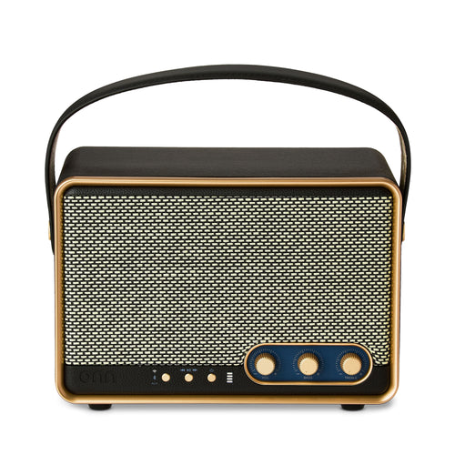 onn Large Wi-Fi Speaker with 360-Degree Directional Sound, Black