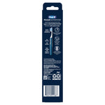 Back view of Oral‑B Pulsar Advanced toothbrush retail packaging with product features, icons, and a barcode on a white background.