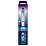 Full-length retail box of the Oral‑B Pulsar Advanced toothbrush showing product window, branding, and packaging design on white background.