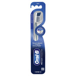 Full-length front view of Oral-B Pro-Clean CrossAction toothbrush in retail packaging on a white background