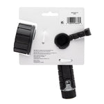 Rear view of Orbit hose nozzle attached to white retail backing card showing barcode and product details