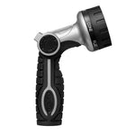 Side view of Orbit Pro high-flow hose nozzle highlighting angled head and rubberized handle
