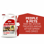 Ortho Home Defense one-gallon jug with attached red comfort wand and safety message