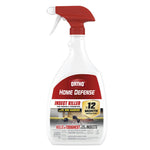 Ortho Home Defense trigger-spray bottle with red label and nozzle photographed on white background