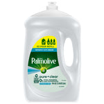 White Palmolive pure+clear dish liquid 70 fl oz refill jug with green label shown on white background