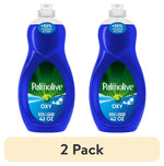 Two blue Palmolive Ultra Oxy dish soap bottles with green labels shown side by side and a '2 Pack' banner below