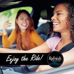 Two smiling people inside a car with 'Enjoy the Ride!' banner and Refresh Your Car logo overlay