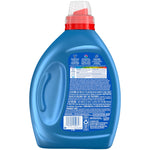 Rear view of a blue Persil Original detergent bottle showing the product information, warnings and barcode label