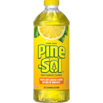 Front view of Pine-Sol Lemon Fresh multi-surface cleaner bottle with lemon slice artwork