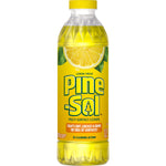 Full view of Pine-Sol Lemon Fresh multi-surface cleaner bottle with lemon graphic and yellow cap
