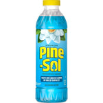 Full Pine-Sol multi-surface cleaner bottle in refreshing clean scent with blue label, yellow cap and visible product details