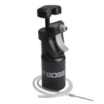 Black Pit Boss spritzer bottle with trigger handle, clear tube coiled at base and injector needle