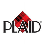 PL AID brand logo with red plaid diamond behind bold black letters on white background