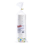 plastic-wrapped stack of glad for kids monsters inc 6 oz paper snack bowls
