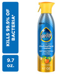 Pledge Everyday Clean multisurface antibacterial spray can with yellow trigger and citrus graphic