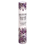 Single Poo-Pourri Before-You-Go travel spray tube labeled Lavender Vanilla with purple floral illustration