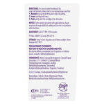 Back label close-up of a Rejuvenate PowerMax cartridge showing directions, precautions and ingredients text