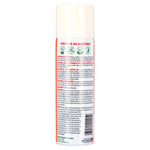 Rear view of Pure Citrus aerosol can showing small icons, ingredient text, warnings and a barcode on the label.