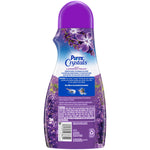 Rear label of Purex Crystals Lavender Fields bottle showing usage directions, ingredients block, barcode and warning text.