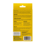 Back of a yellow Quitch Sesame Street patch box showing directions, ingredients, warnings and a barcode