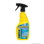 Yellow Rain‑X Shower Door Water Repellent spray bottle with black trigger, front label visible on white background.