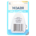 Back of REACH Ultraclean blister pack showing barcode and manufacturer information printed on the package