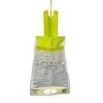 Rear view of a RESCUE! Japanese beetle trap showing assembly instructions printed on the back of the bag