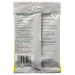 Back of a RESCUE! POP! Fly Trap refill packet showing directions, barcode and small printed text