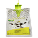 RESCUE! Yellowjacket Trap packaged with bright green funnel top visible through clear bag with product label