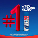 Promotional graphic with large red #1 beside a Resolve Pet Expert aerosol can and text claiming carpet cleaning brand