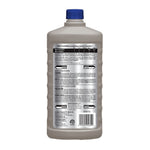 Rear view of a RID-X Platinum liquid bottle showing the product information label and barcode.