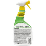 Rear view of RMR Botanical Disinfectant spray bottle showing directions, usage text panel and barcode on a white background.