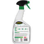 Rear view of an RMR spray bottle showing product directions, ingredient panel, and barcode on the label