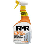 Orange RMR Solutions Xtreme soap scum spray bottle with trigger top and bold product label visible