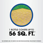 Circular illustration of pavers and turf with bold text below that reads “1 BOTTLE COVERS UP TO 56 SQ. FT.”