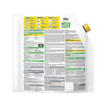 Back label of Roundup Weed Barrier pouch with dense product instructions, warnings and usage panels