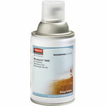 Rubbermaid Microburst 9000 Ocean Breeze aerosol refill can with lighthouse label and clear protective cap.