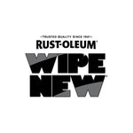 Black and white Rust‑Oleum Wipe New logotype with the tagline ‘Trusted Quality Since 1921’ above the brand name.