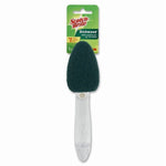 Packaged Scotch-Brite Dishwand with clear handle and dark green heavy-duty scrub head on branded card