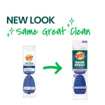 Graphic showing old packaging on left and new Scotch-Brite Odor Resist dishwand refill packaging on right with 'New Look' headline